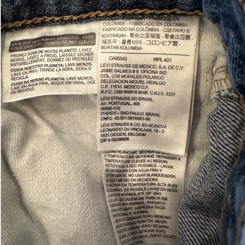 Levis 569 Loose Straight Jeans Mens 36x30 Blue Denim Relaxed Fit Dark Wash